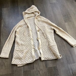Free People Oversize Knit  Zip Up